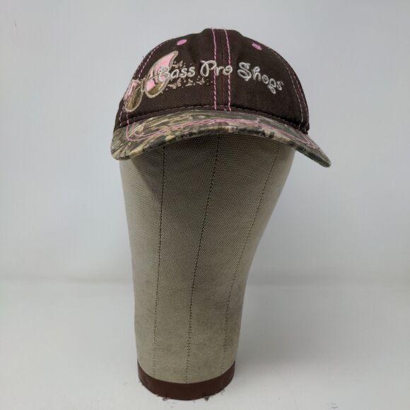 Bass Pro Shops Girls Strapback Camo Hat Brown Camo Size Youth Embroidered - Picture 2 of 12